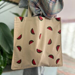 Hand Printed Tote Bag