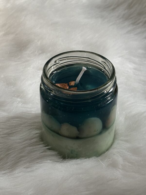 Ocean Themed Candle - Handmade - Image 2