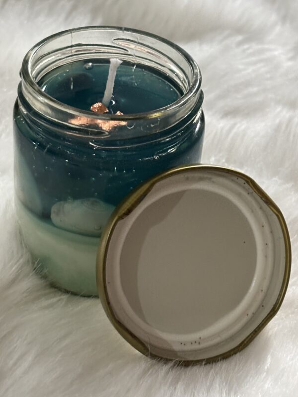 Ocean Themed Candle - Handmade - Image 3