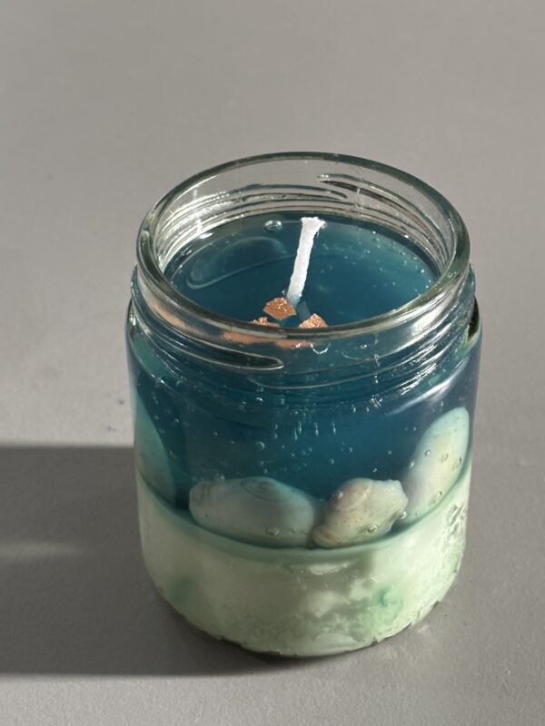 Ocean Themed Candle - Handmade - Image 4