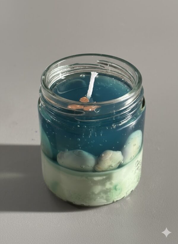 Ocean Themed Candle - Handmade
