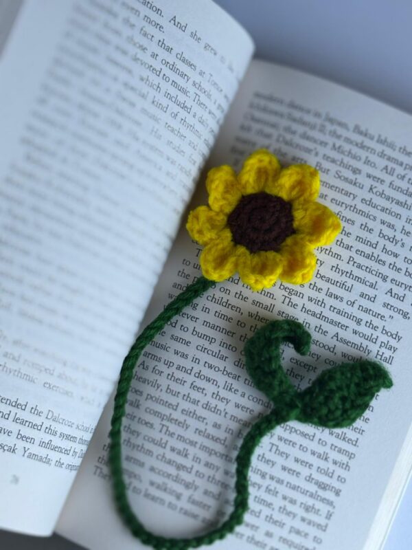 Sun Flower Crochet  Book Marker